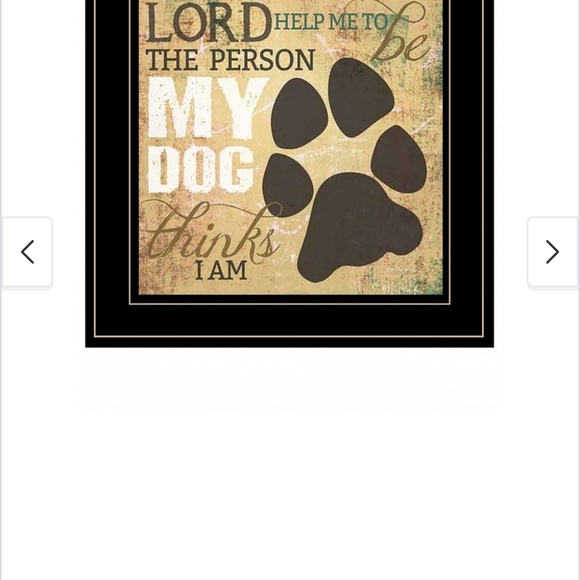 Framed Dog Paw Print Wall Art - Picture 2 of 4